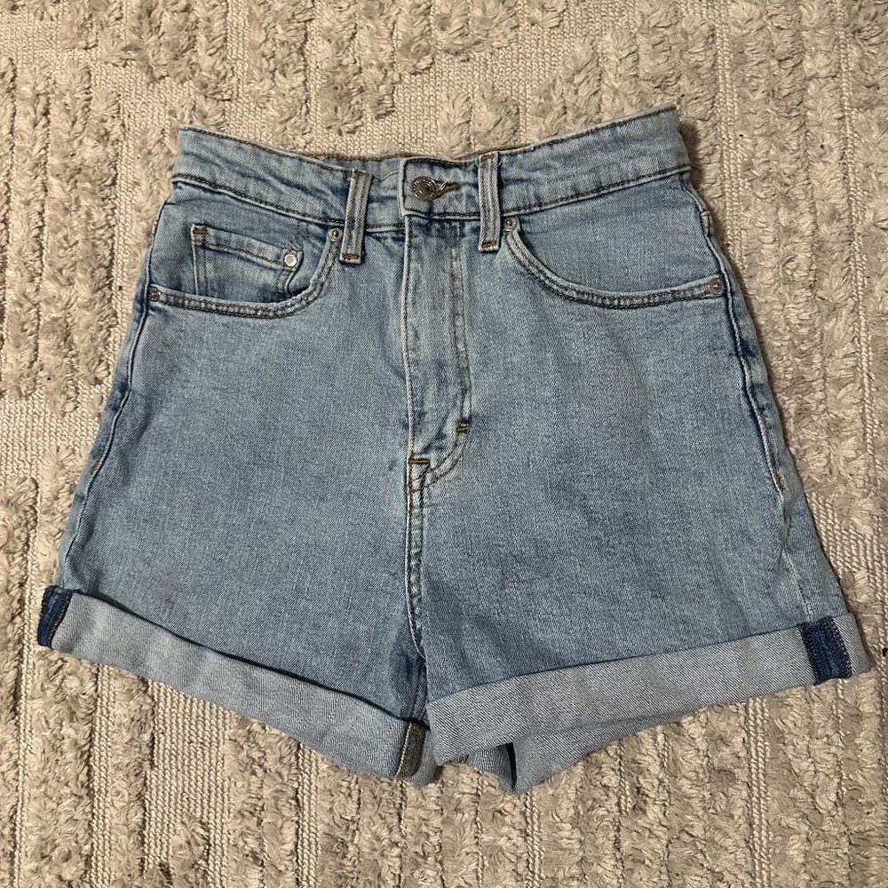 H&M Mom Ultra High Denim Shorts